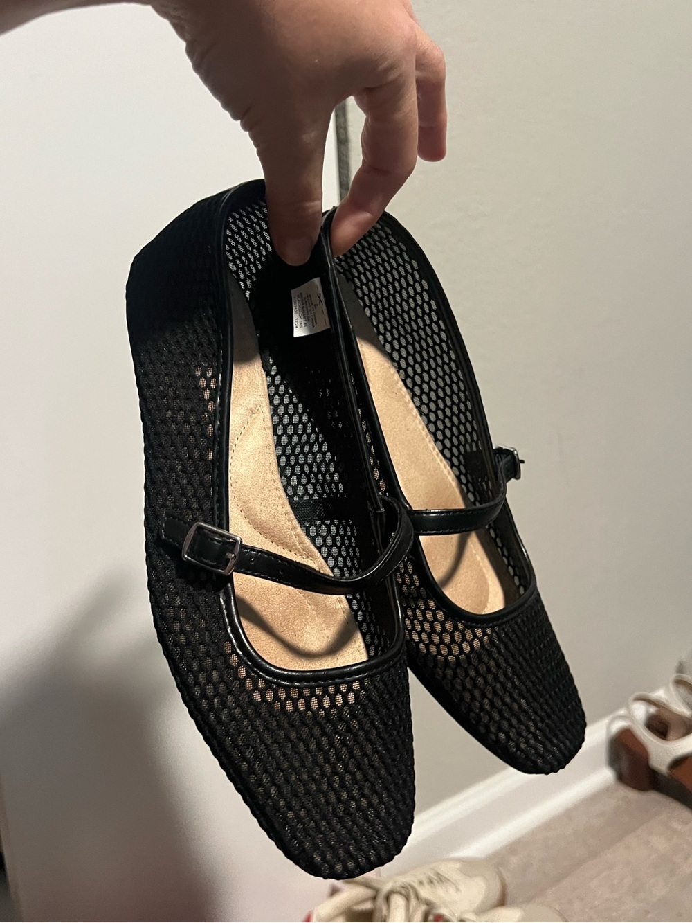 Old Navy Black Mesh Mary Jane Flats - Classic Women's Shoes